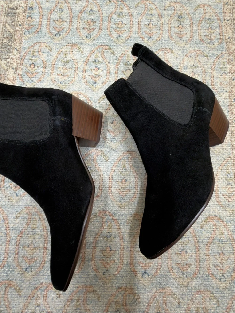 Sam Edelman Reesa Black Suede Booties size 9